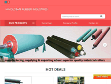 Tablet Screenshot of hindustanrubberroller.com